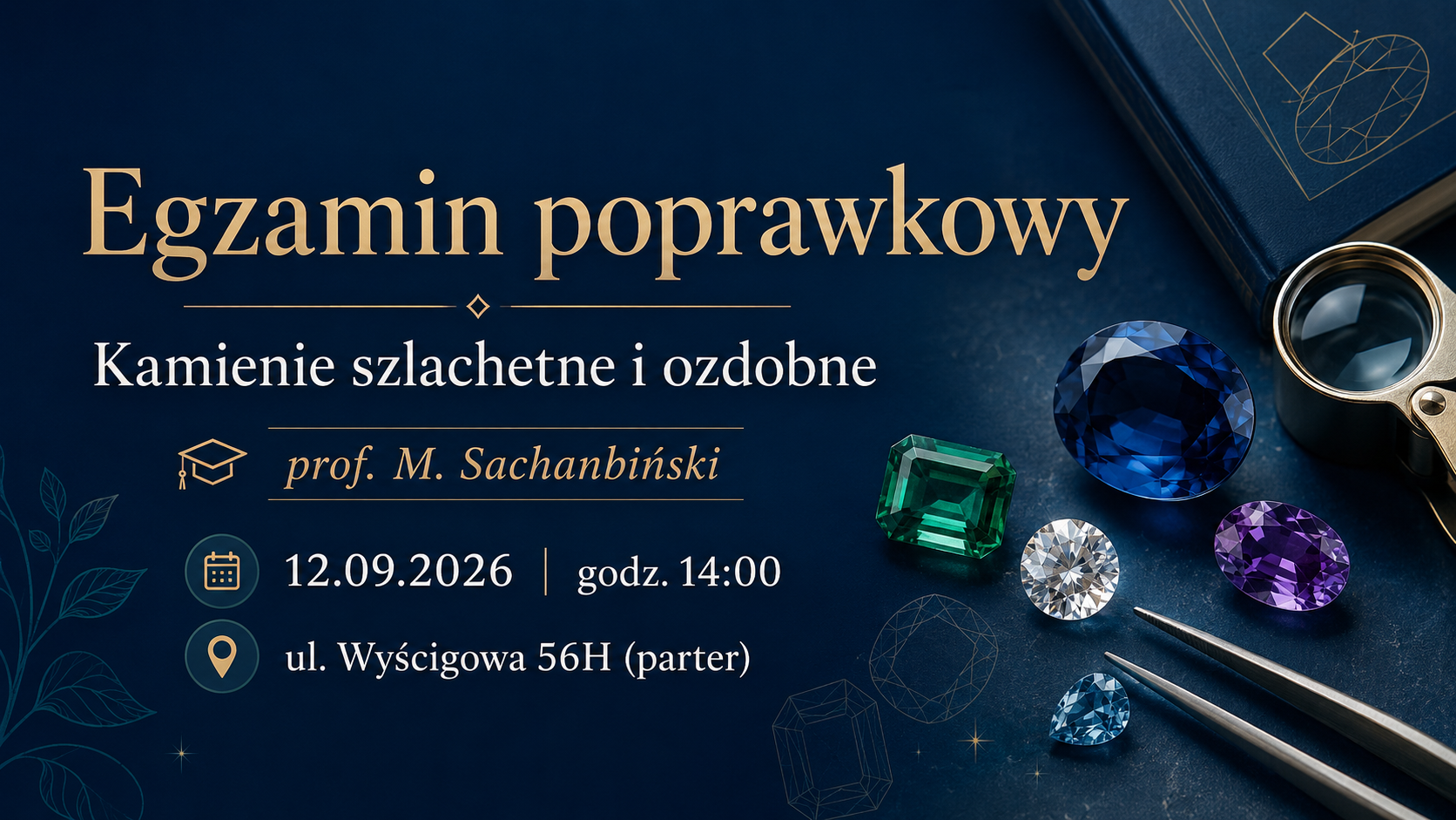 Egzamin poprawkowy z Kamieni szlachetnych i ozdobnych